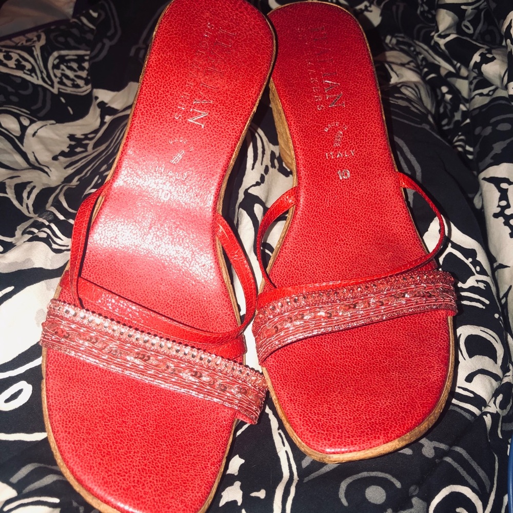 Orange Strap Wedges